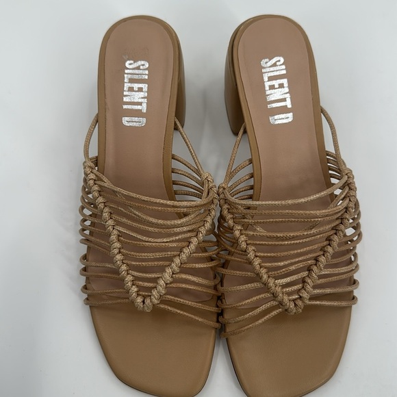 Anthropologie Silent D Balee Heels Honey 9 - Picture 5 of 8